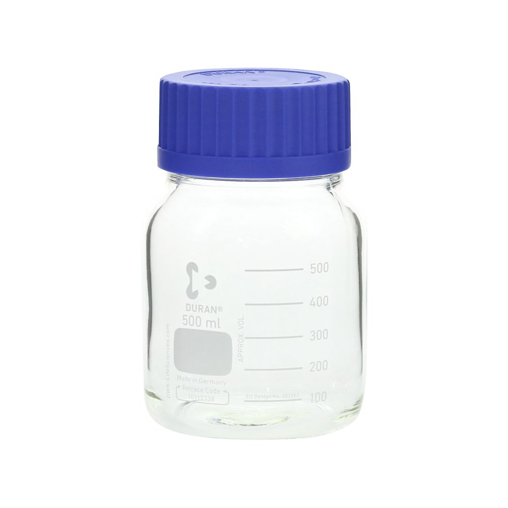 DWK Life Sciences 広口ねじ口瓶　デュラン（R）　500mL　017250-500A 1本（ご注文単位1本）【直送品】