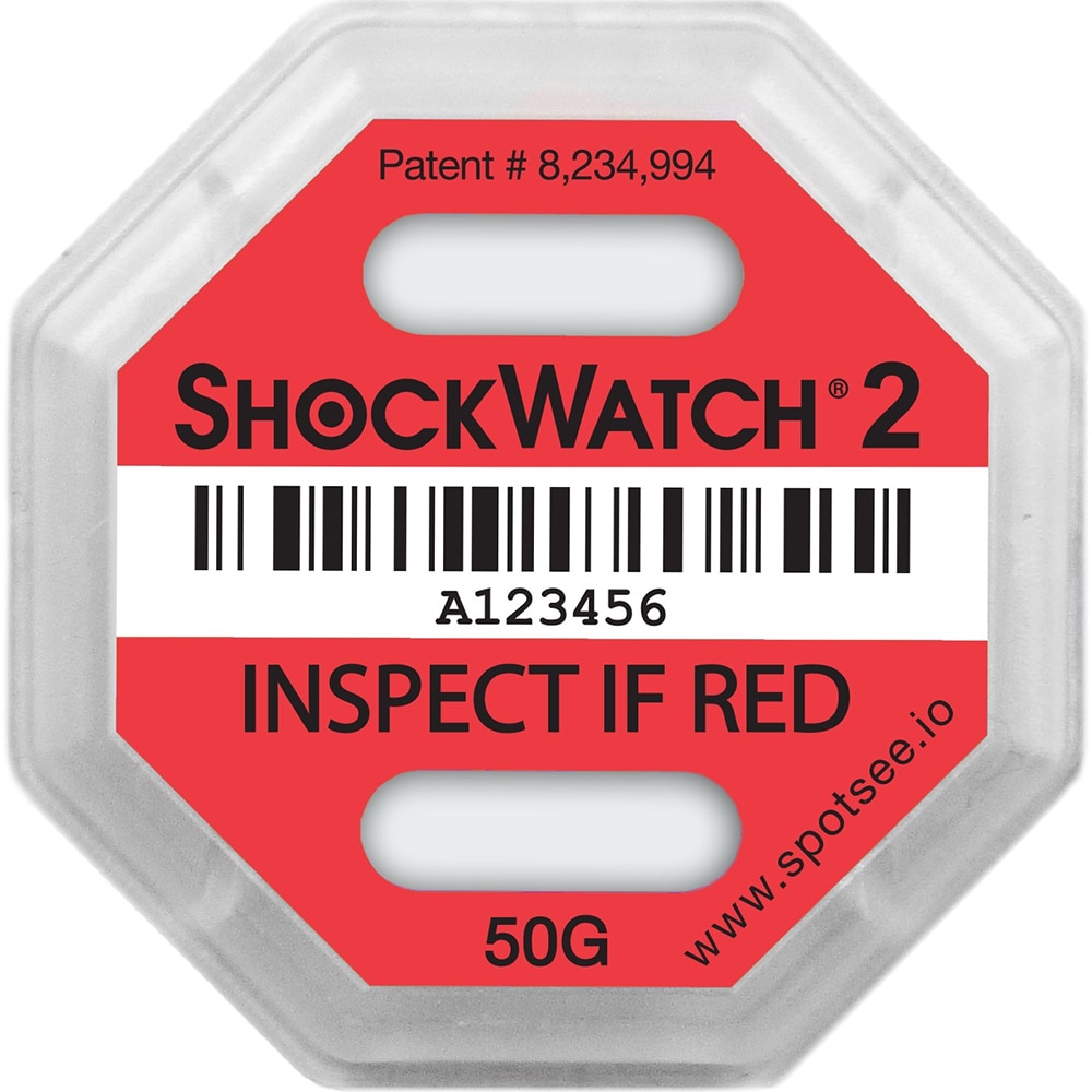 アズワン インジケータSHOCKWATCH250G 1箱（2枚入）　SHOCKWATCH2-50G 1箱（ご注文単位1箱）【直送品】