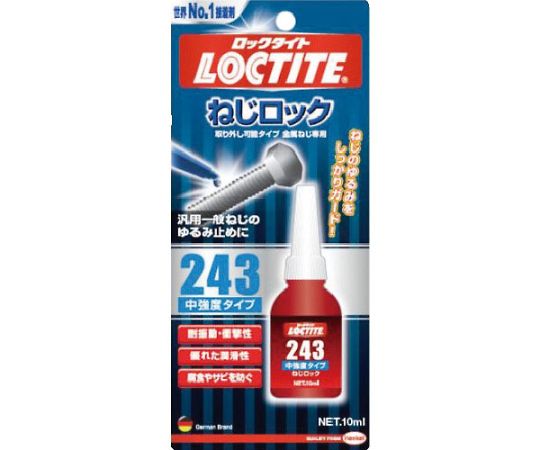 ヘンケルジャパン ネジゆるみ止め用接着剤　243 1個（ご注文単位1個）【直送品】