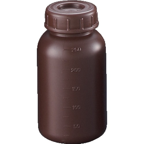 トラスコ中山 サンプラ PE広口遮光瓶 250ml (100個入)（ご注文単位1箱）【直送品】