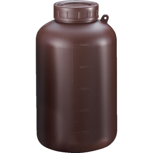 トラスコ中山 サンプラ PE広口遮光瓶 5L （15個入） 354-0944  (ご注文単位1箱) 【直送品】