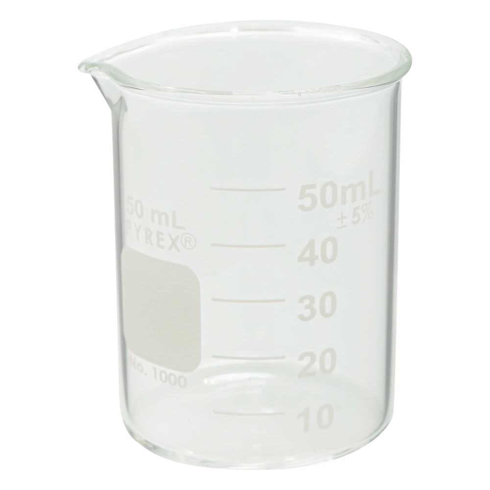 コーニング・PYREX ビーカー PYREXR 50mL　1000J-50 1個（ご注文単位1個）【直送品】