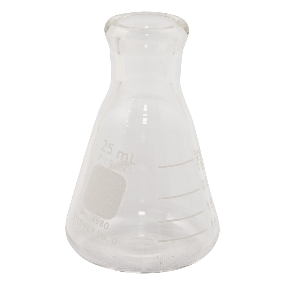 コーニング・PYREX 三角フラスコ　25mL　4980-25 1個（ご注文単位1個）【直送品】