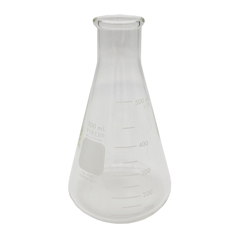 コーニング・PYREX 三角フラスコ　500mL　4980-500 1個（ご注文単位1個）【直送品】