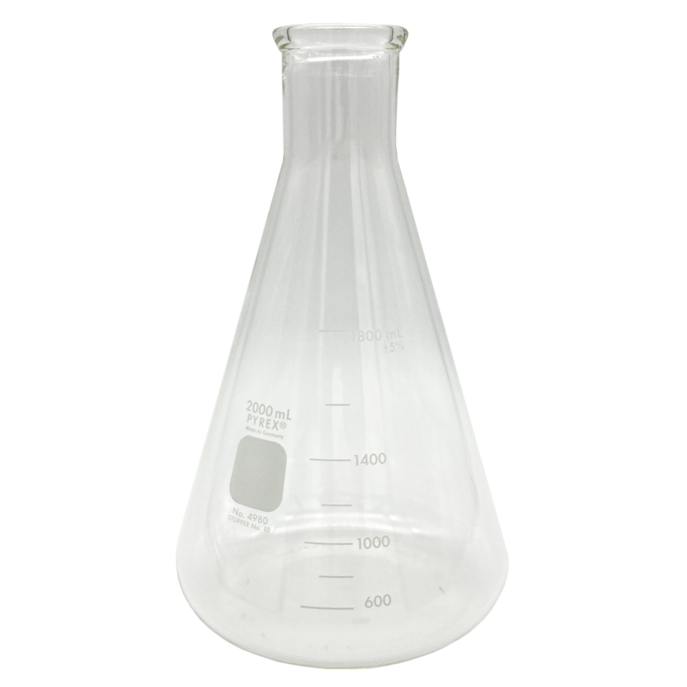 コーニング・PYREX 三角フラスコ　2000mL　4980-2L 1個（ご注文単位1個）【直送品】