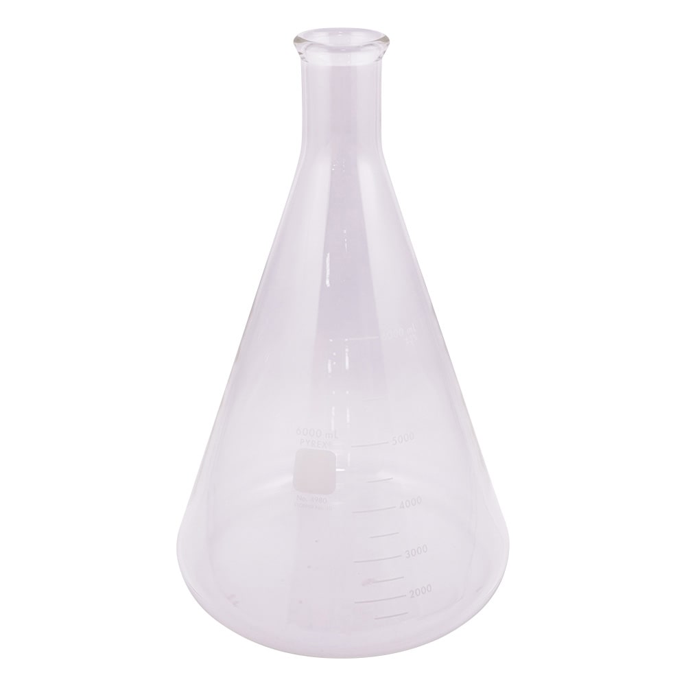 コーニング・PYREX 三角フラスコ　6000mL　4980-6L 1個（ご注文単位1個）【直送品】