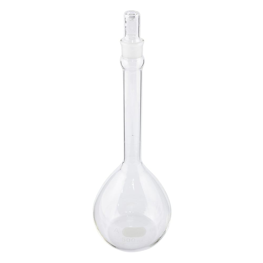 コーニング・PYREX メスフラスコ　CLassA　白 500mL　5640-500 1個（ご注文単位1個）【直送品】