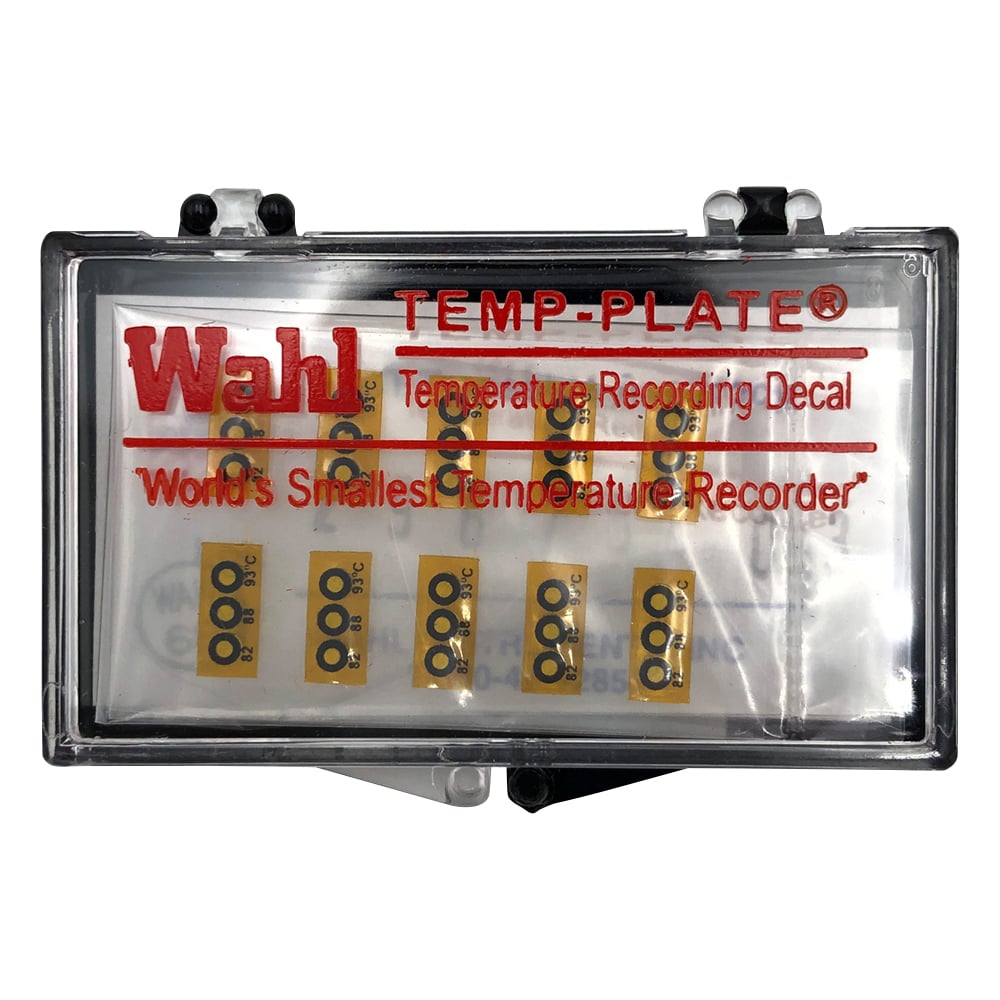 Wahl　instruments 真空用テンプ・プレート（不可逆性） 3点表示 1箱（10枚入）　430V-083 1箱（ご注文単位1箱）【直送品】