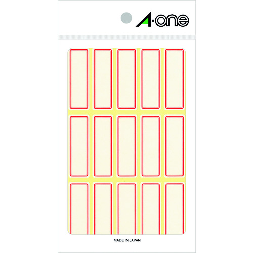 トラスコ中山 3M エーワン[[TM上]] セルフラベル 赤枠 (18枚入)（ご注文単位1パック）【直送品】