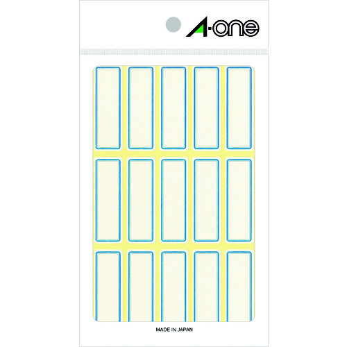 トラスコ中山 3M エーワン[[TM上]] セルフラベル 青枠 (18枚入)（ご注文単位1パック）【直送品】