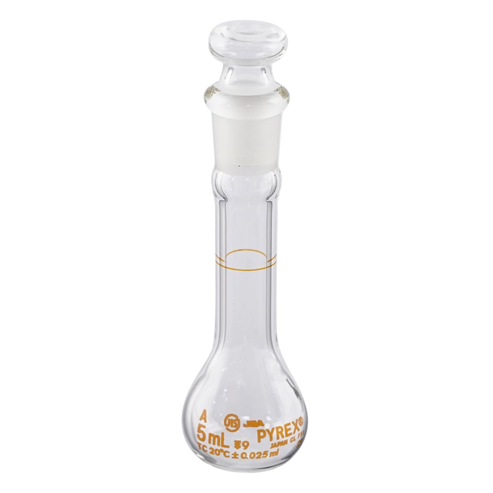 コーニング・PYREX メスフラスコ（JIS規格）　5mL　5640JIS-5 1個（ご注文単位1個）【直送品】