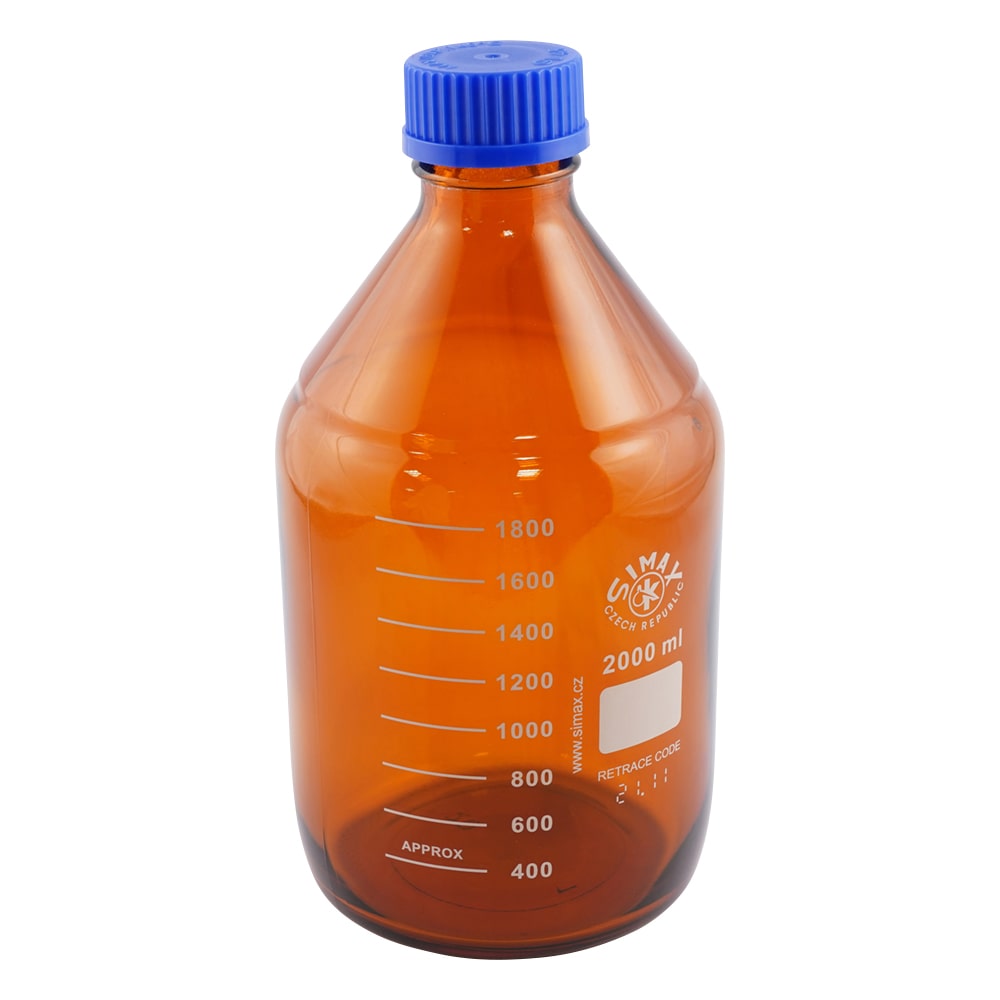 SIMAX ネジ口メディウム瓶 （遮光） 2000mL　2070H/2000 1個（ご注文単位1個）【直送品】