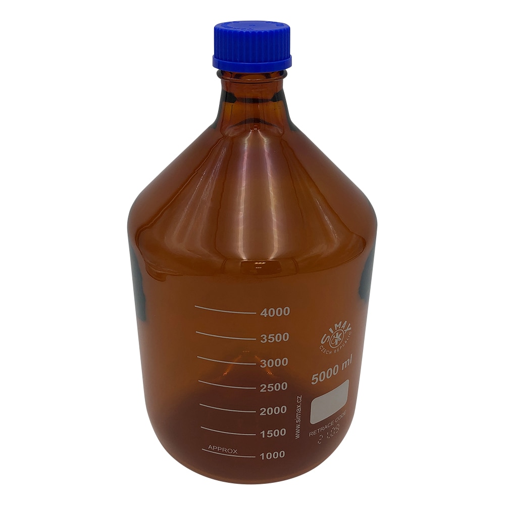 SIMAX ネジ口メディウム瓶 （遮光） 5000mL　2070H/5000 1個（ご注文単位1個）【直送品】