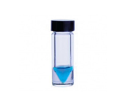 WHEATON ミニバイアル ソリッドキャップ 10mL 目盛 なし 1箱（6本入）　W986260NG 1箱（ご注文単位1箱）【直送品】