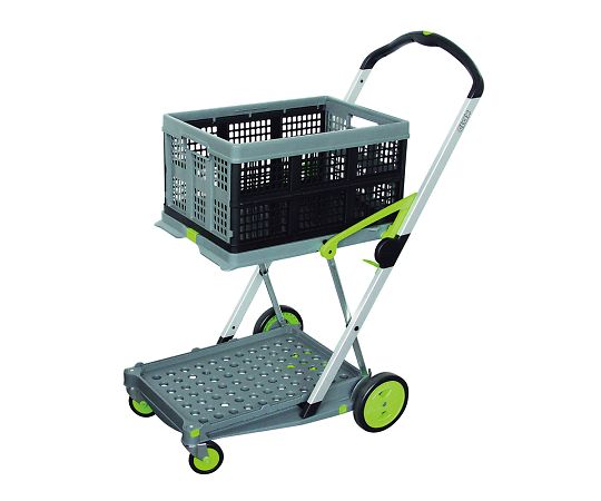 アズワン 折り畳みコンテナ付き2段台車（Clax　Mobil　Trolley）　0040002 1台（ご注文単位1台）【直送品】