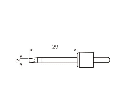 太洋電機産業（goot） 電池式コードレスはんだこて　交換用こて先（マイナスドライバー型）　MSD-20HRT-D 1個（ご注文単位1個）【直送品】