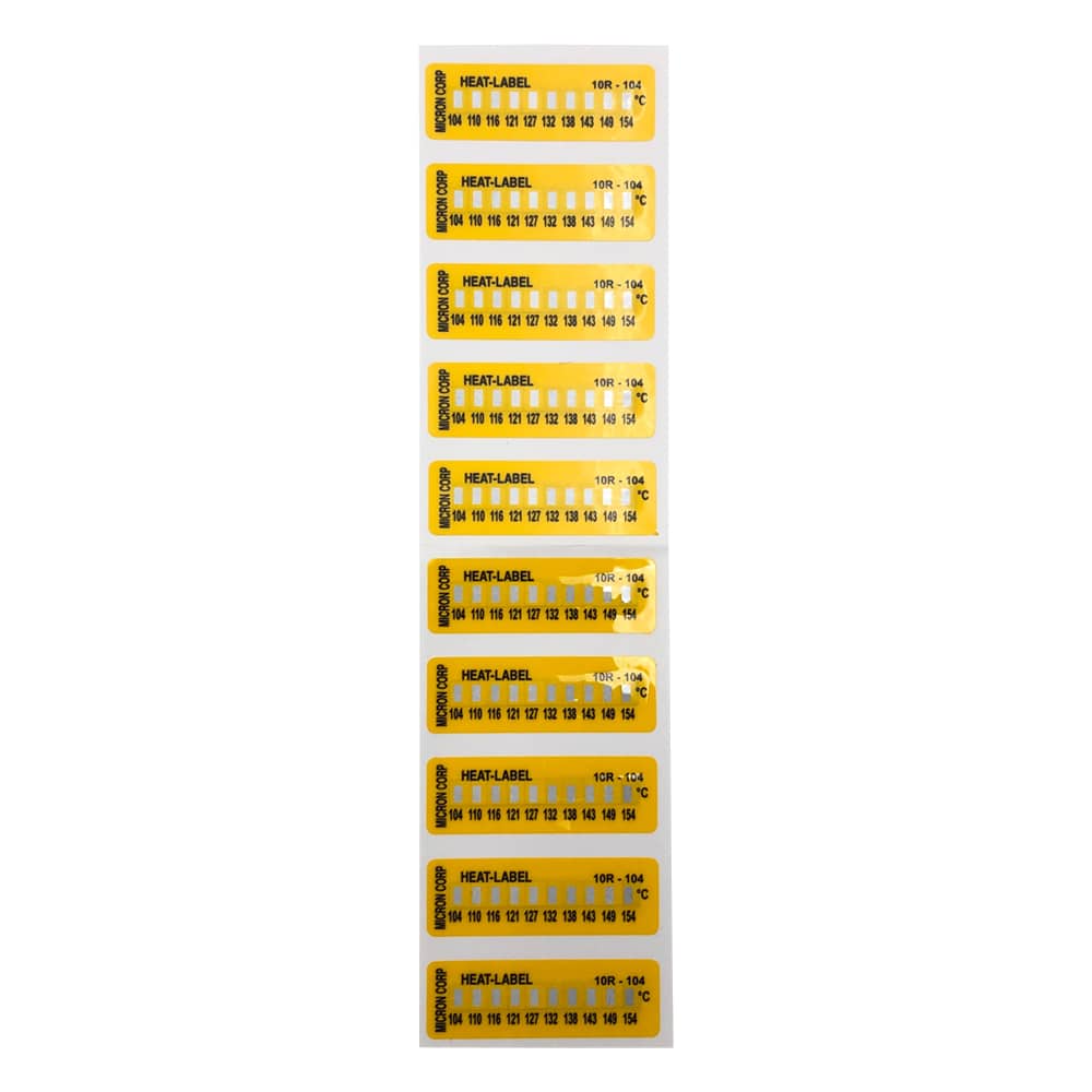 ミクロン ヒートラベル（不可逆性）10点表示 1箱（10枚入）　10R-104 1箱（ご注文単位1箱）【直送品】