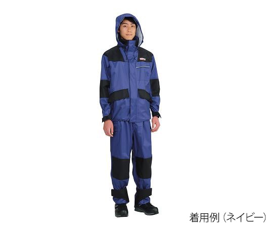 カジメイク 仕事合羽　ネイビー　L　KM-001-55 L 1式（ご注文単位1式）【直送品】