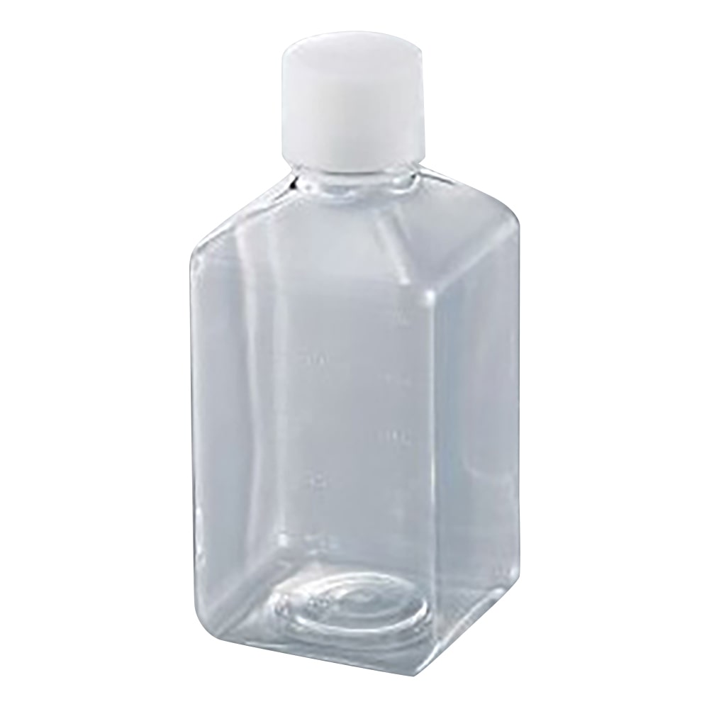 アズワン 角型培地瓶　500mL　12本入　GPE500 1箱（ご注文単位1箱）【直送品】