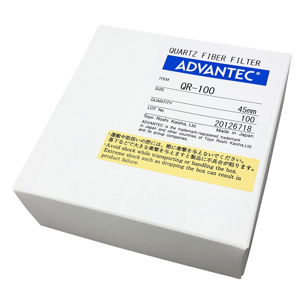 ADVANTEC シリカ濾紙　QR-100　100枚入　36701045 1箱（ご注文単位1箱）【直送品】