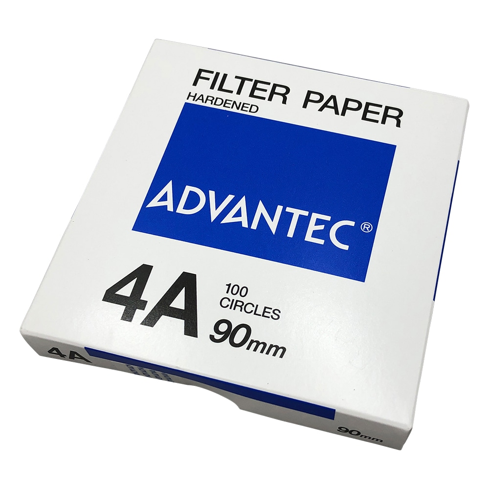 ADVANTEC 硬質濾紙　No.4A　100枚入　01411090 1箱（ご注文単位1箱）【直送品】