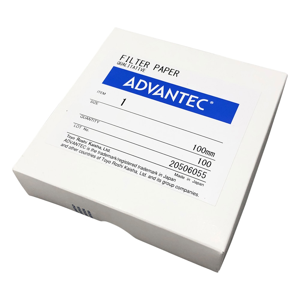 ADVANTEC 定性濾紙　No.1　100枚入　00011100 1箱（ご注文単位1箱）【直送品】