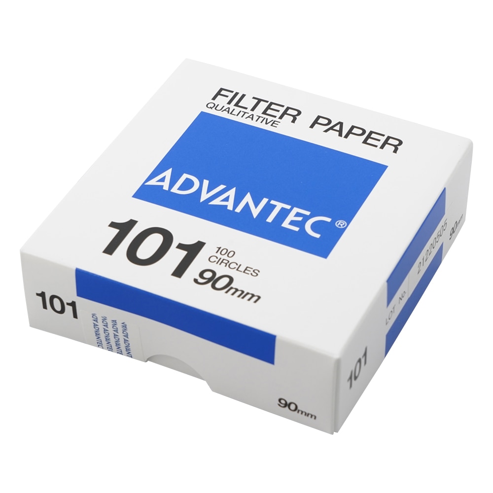 ADVANTEC 定性濾紙　No.101　100枚入　00101090 1箱（ご注文単位1箱）【直送品】