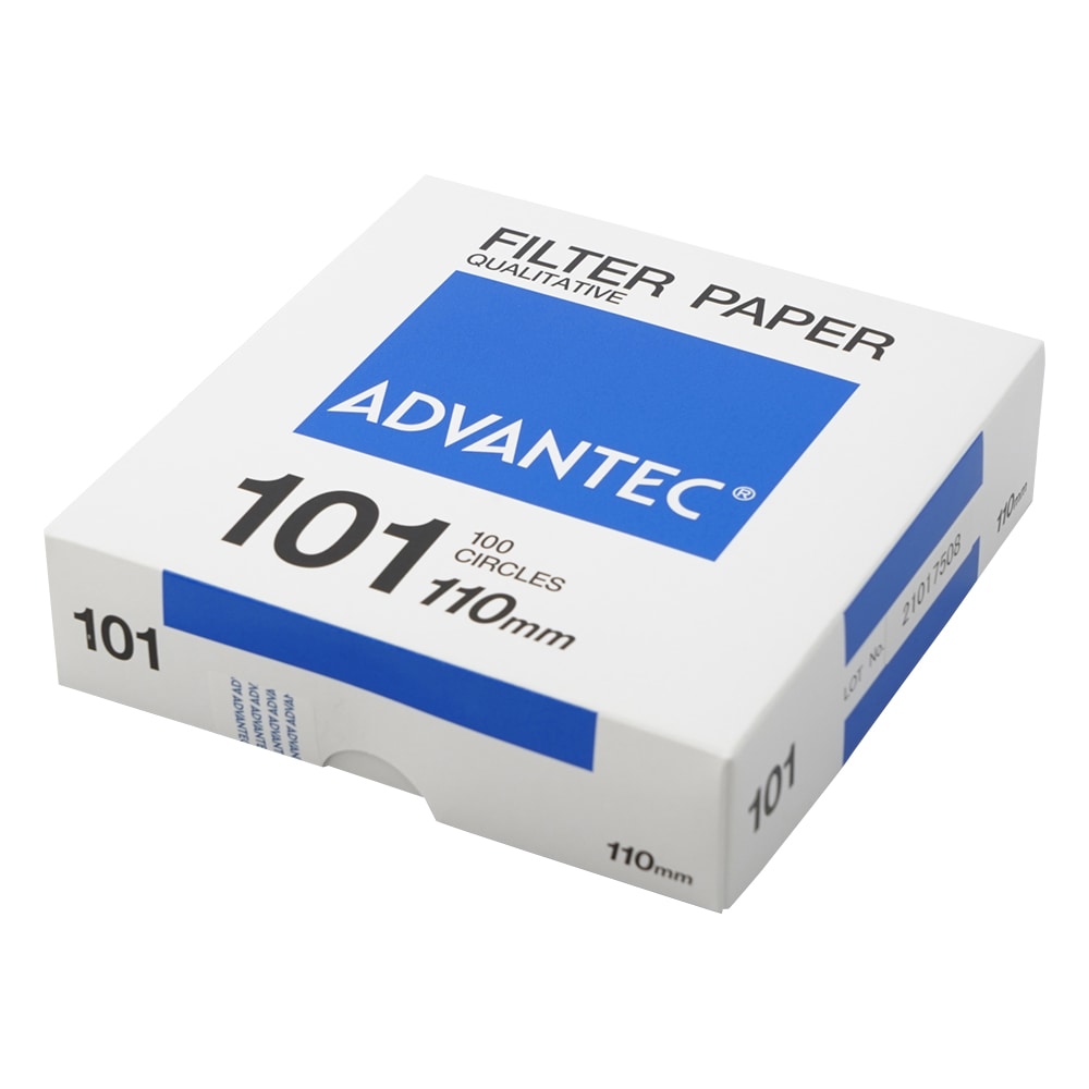 ADVANTEC 定性濾紙　No.101　100枚入　00101110 1箱（ご注文単位1箱）【直送品】