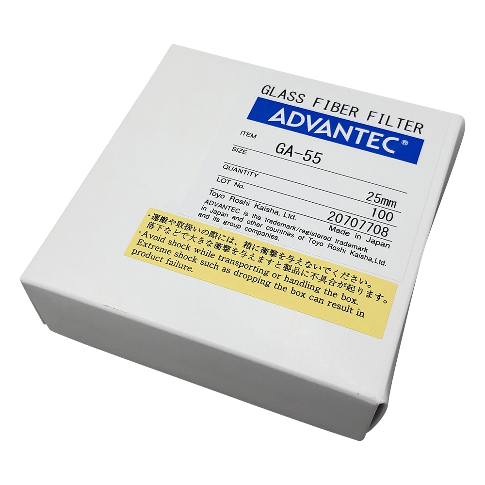 ADVANTEC ガラス濾紙　GA-55　100枚入　36261025 1箱（ご注文単位1箱）【直送品】