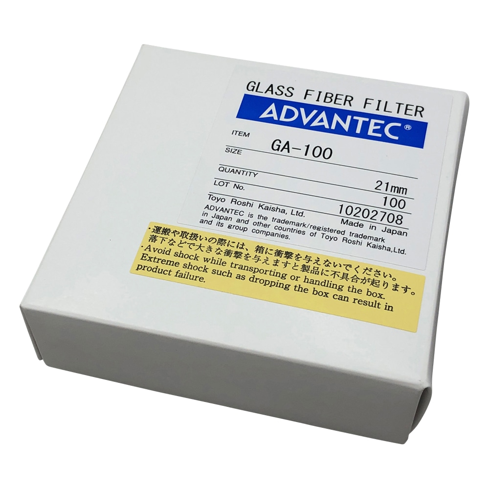 ADVANTEC ガラス濾紙　GA-100　100枚入　36281021 1箱（ご注文単位1箱）【直送品】