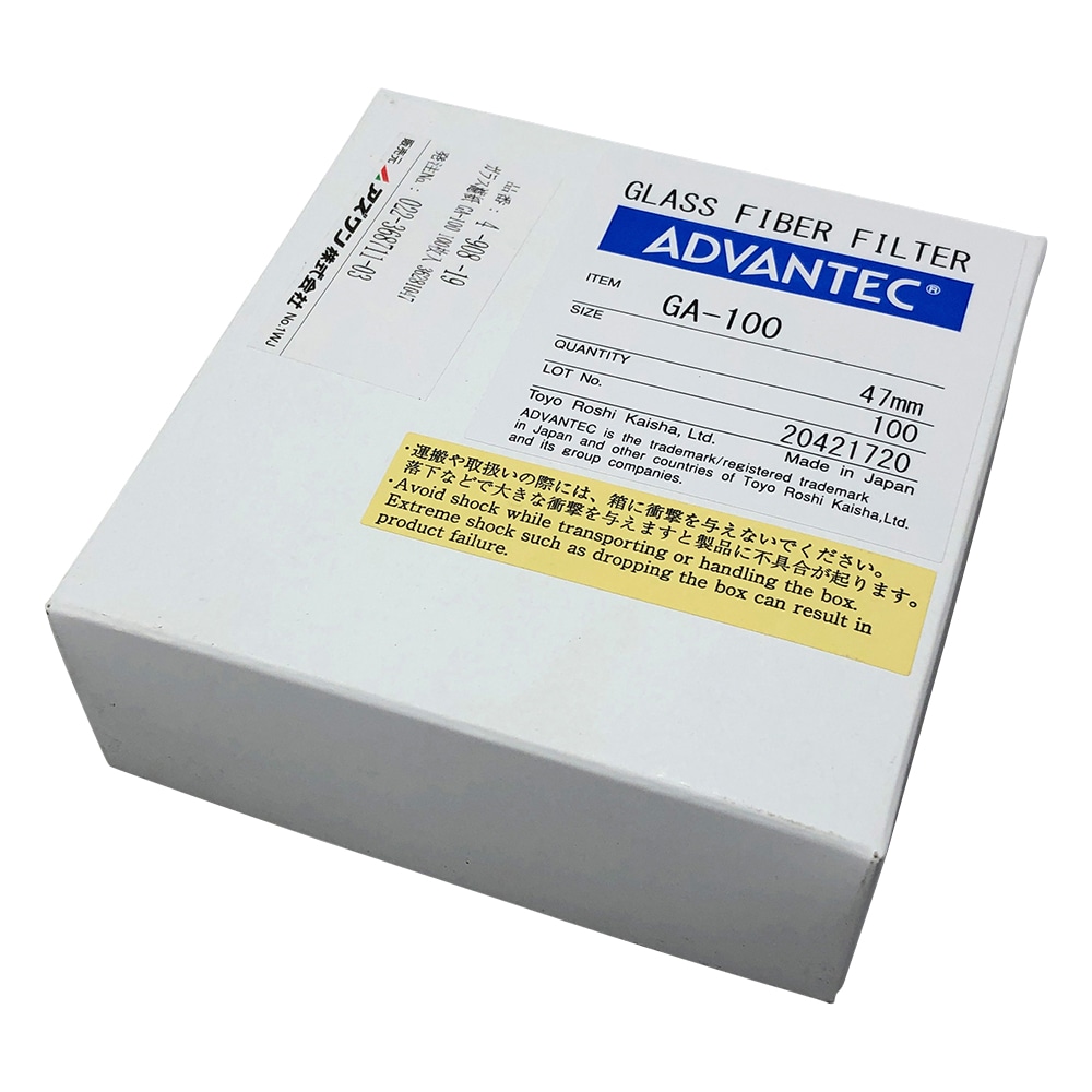 ADVANTEC ガラス濾紙　GA-100　100枚入　36281047 1箱（ご注文単位1箱）【直送品】