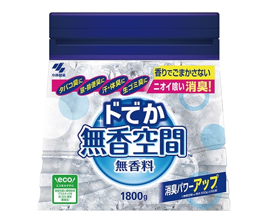 小林製薬 ドでか無香空間　無香料　本体　1800g　 1個（ご注文単位1個）【直送品】