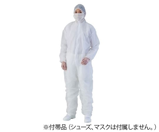 LLG　Labware 薄手ディスポつなぎ　L　10枚入　6282791 1袋（ご注文単位1袋）【直送品】