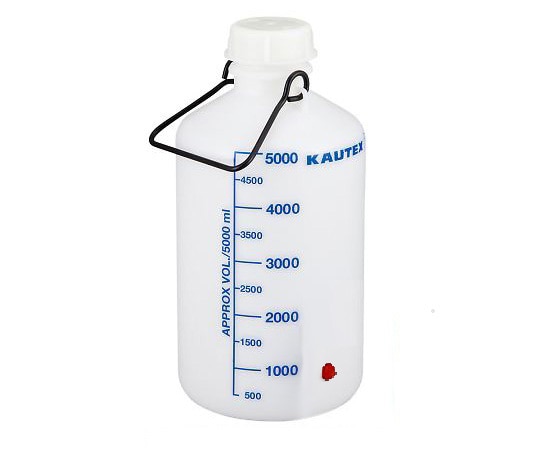 KAUTEX 活栓瓶（青目盛付）　5L　2000084137 1本（ご注文単位1本）【直送品】