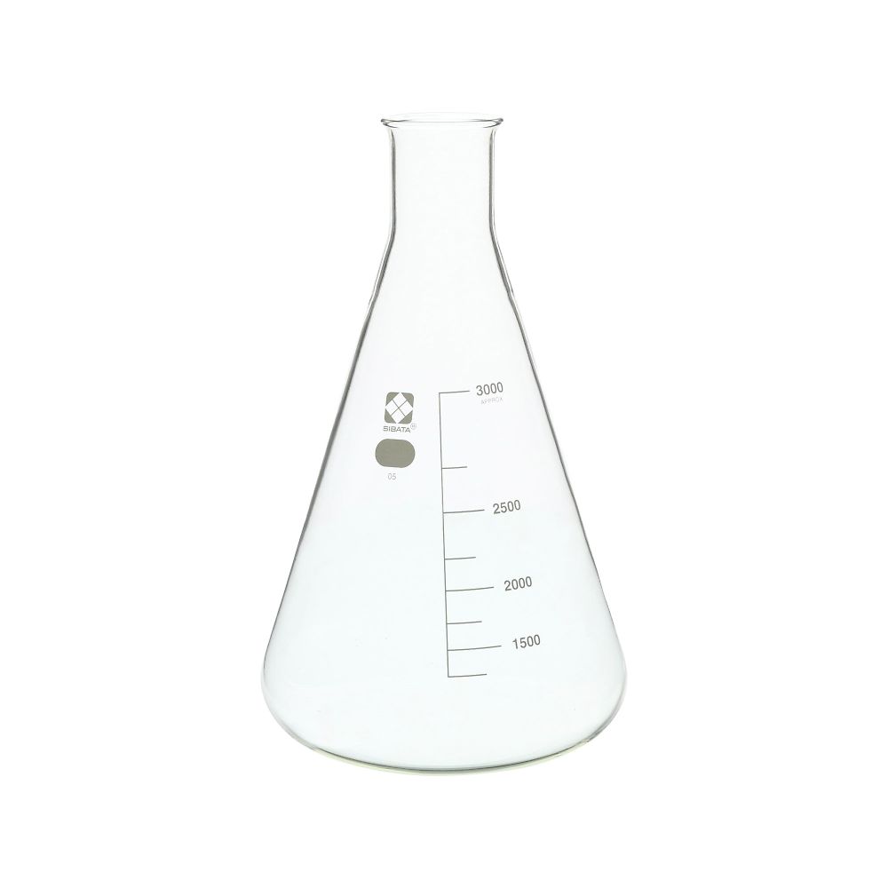 柴田科学 三角フラスコ　3000mL　010530-3000 1本（ご注文単位1本）【直送品】