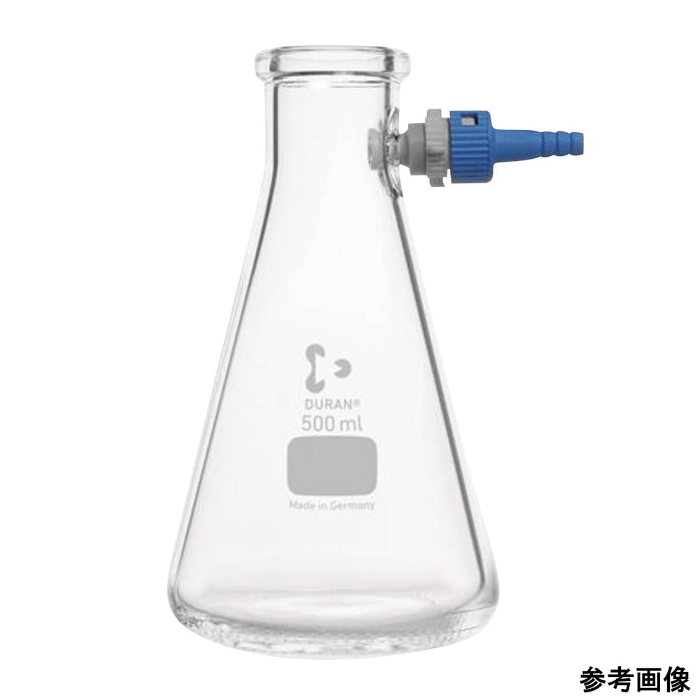 SCHOTT/DURAN 吸引ろ過瓶（PBT製チューブコネクター付）丸型 5000mL　211947353 1個（ご注文単位1個）【直送品】