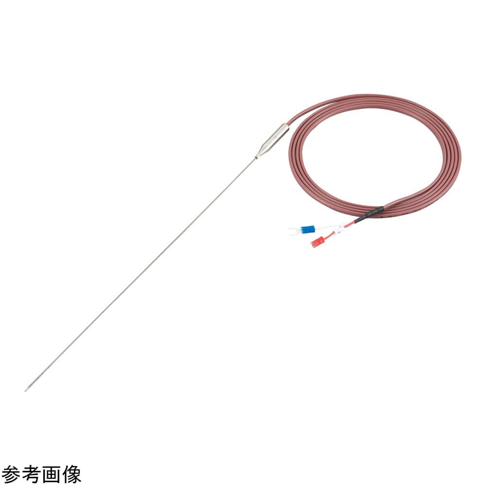 アズワン T熱電対（シース型）M4Y端子 φ1.6mm 300mm　T-16300-M4Y 1個（ご注文単位1個）【直送品】