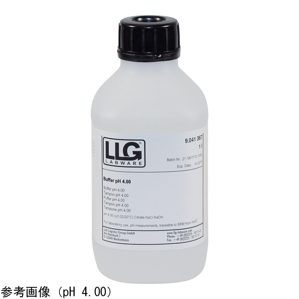 LLG　Labware pH標準液 20℃ pH4.00±0.01 1000mL　4664603 1個（ご注文単位1個）【直送品】