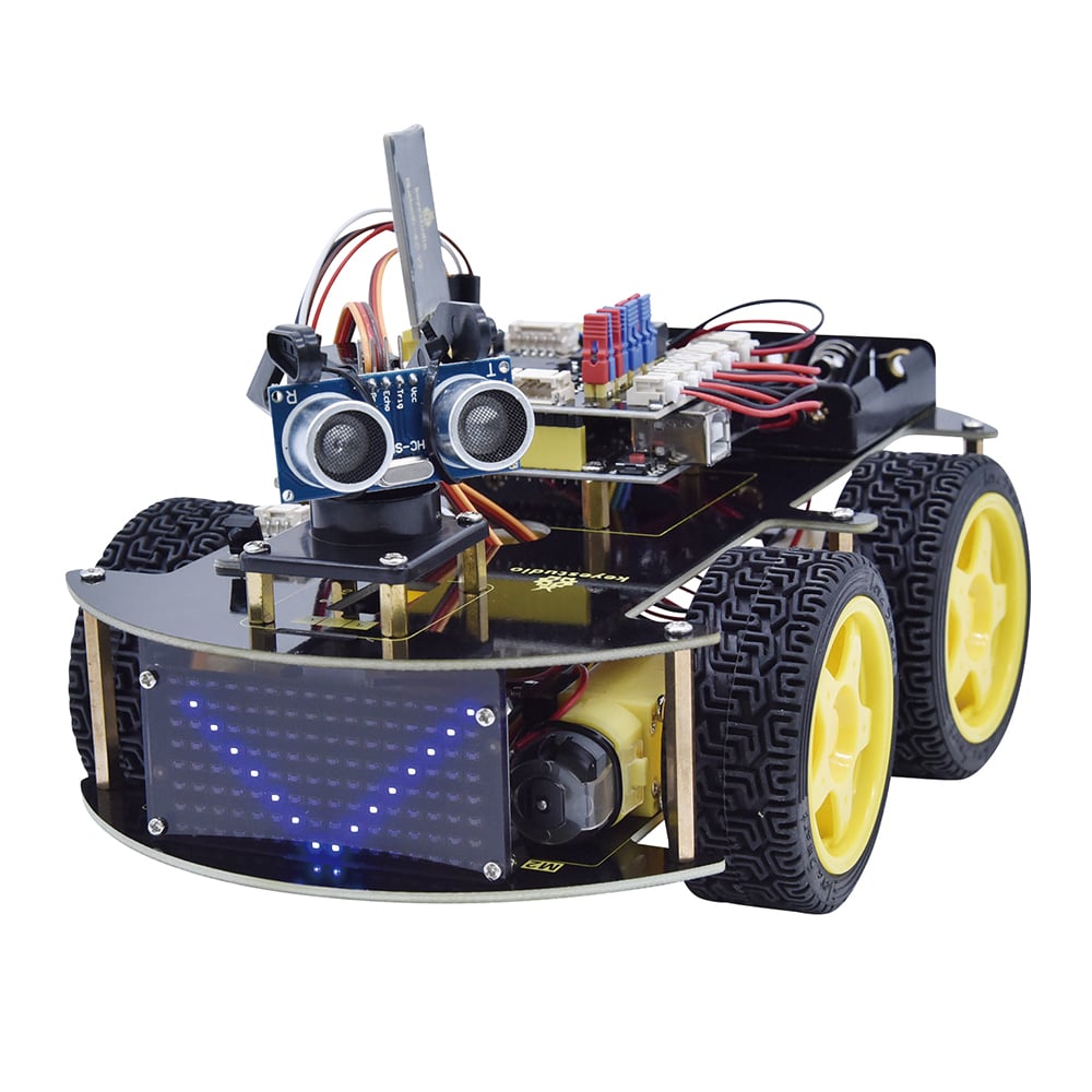 Keyestudio 4WDロボットキット（Arduino用）　KS0470 1個（ご注文単位1個）【直送品】