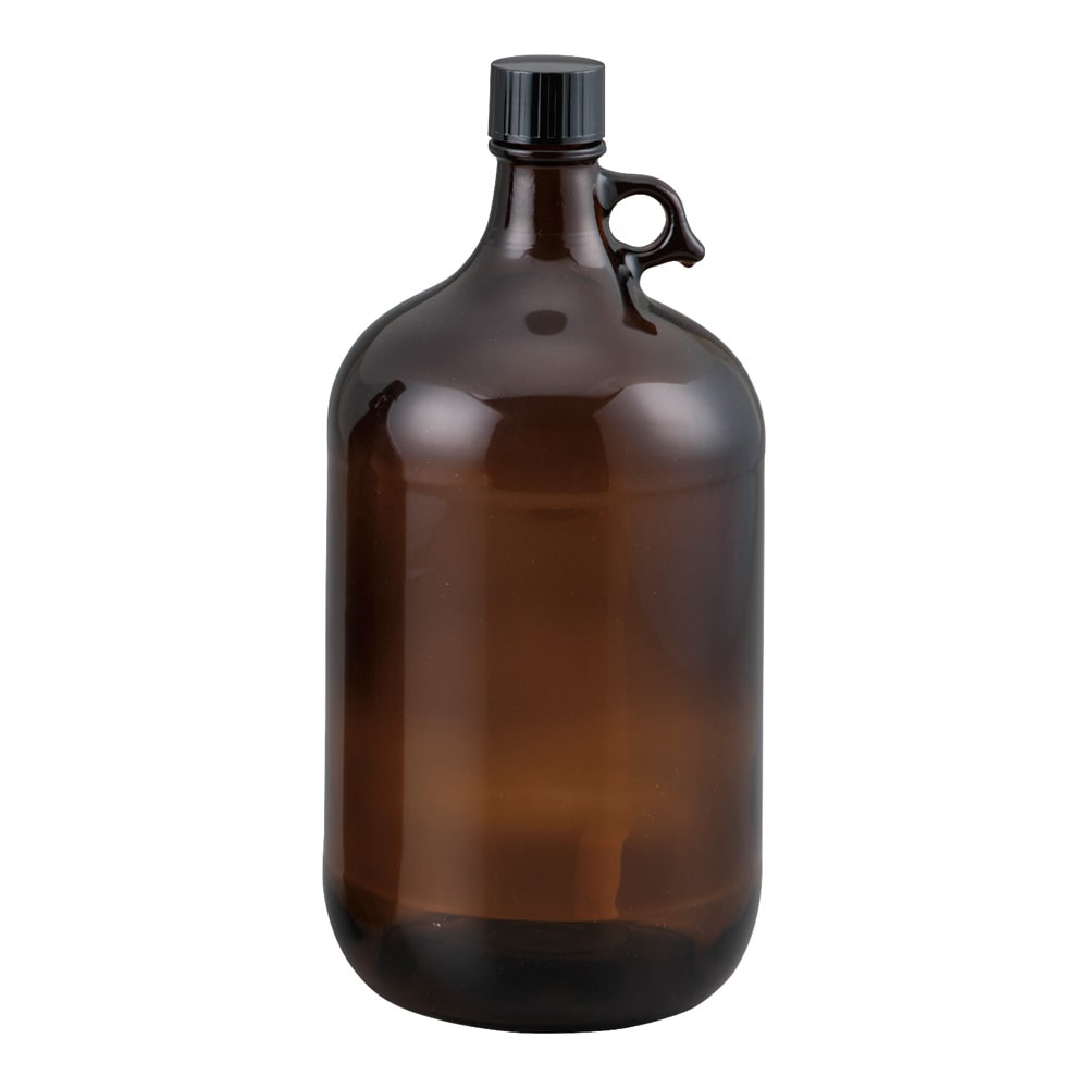 Qorpak 遮光ガロン瓶・セーフティコート 4000mL 6本入　259410 1箱（ご注文単位1箱）【直送品】