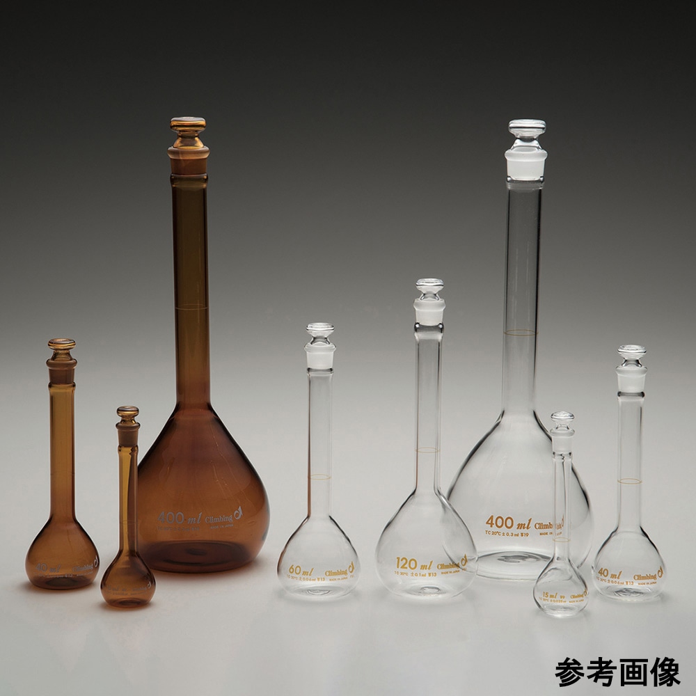 アズワン メスフラスコ（白）（特殊容量） 普通摺合 40mL　2030-TK-40 1個（ご注文単位1個）【直送品】