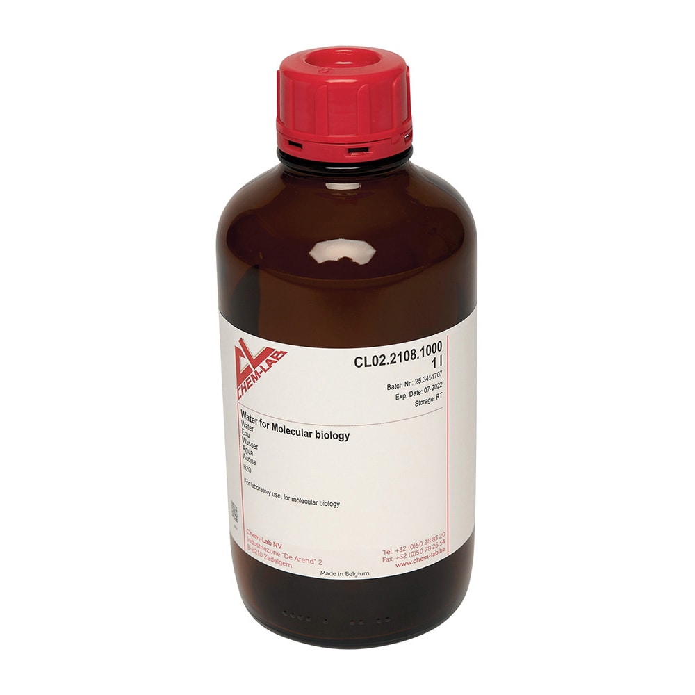 Chemlab RNase ・DNaseフリー精製水 1000mL　CL02.2108.1000 1本（ご注文単位1本）【直送品】