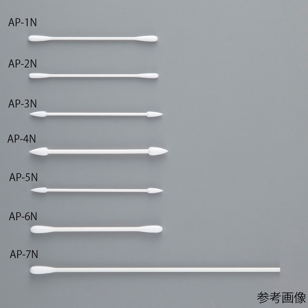 アズワン アズピュア工業用綿棒II ファインベビースワブ紙軸 25本×100袋入　AP-2N 1箱（ご注文単位1箱）【直送品】