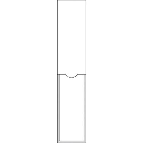 トラスコ中山 緑十字 責任者氏名標識 白無地タイプ 名120 150×30mm 名札差込式 エンビ（ご注文単位1枚）【直送品】