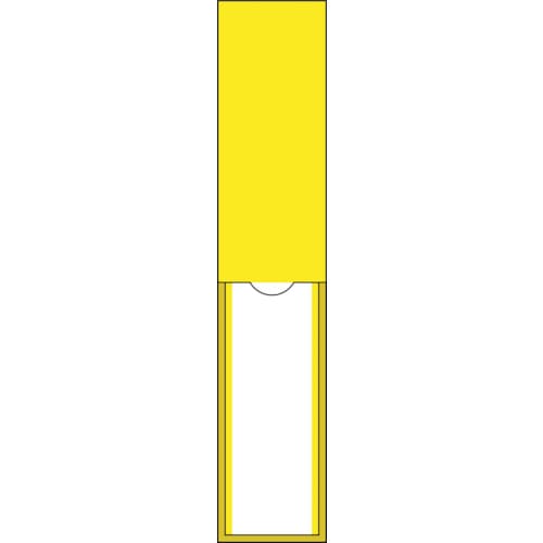 トラスコ中山 緑十字 責任者氏名標識 黄無地タイプ 名122 150×30mm 名札差込式 エンビ（ご注文単位1枚）【直送品】