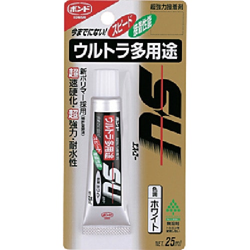 トラスコ中山 コニシ ボンドウルトラ多用途SU 25ml 白（ご注文単位1本）【直送品】