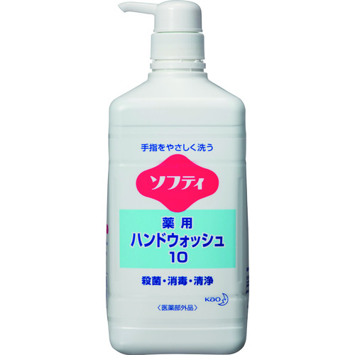 トラスコ中山 Kao 業務用ソフティ 薬用ハンドウォッシュ10 1L（ご注文単位1個）【直送品】