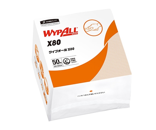 クレシア ワイプオールX80 クロスライク 4つ折りタイプ 50枚×12袋　60585(X80) 1箱（ご注文単位1箱）【直送品】