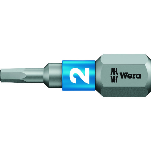 トラスコ中山 Wera 840/1 BTZ ヘックスプラスビット 2.0 x 25 mm（ご注文単位1本）【直送品】