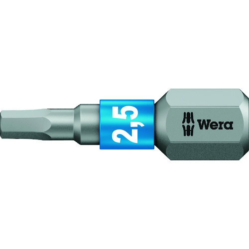 トラスコ中山 Wera 840/1 BTZ ヘックスプラスビット 2.5 x 25 mm（ご注文単位1本）【直送品】